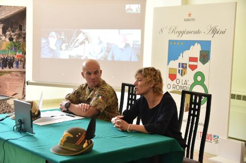 L'assessore regionale Barbara Zilli a Venzone al saluto dell'8o Reggimento Alpini, comandato dal colonnello Franco Del Favero, in partenza per l'Afghanistan